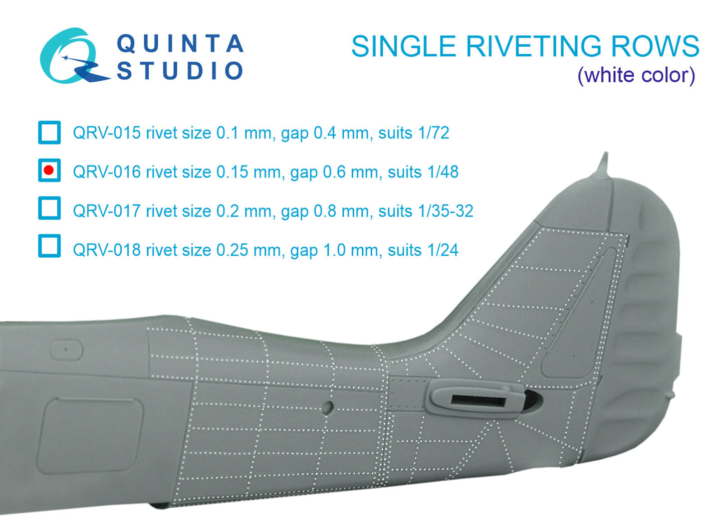 Quinta Studio QRV-016 1:48 Single riveting rows