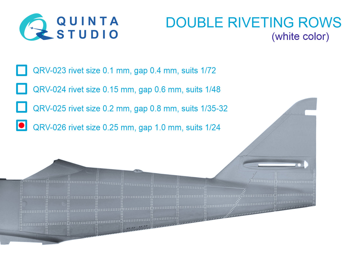 Quinta Studio QRV-026 1:24 Double riveting rows