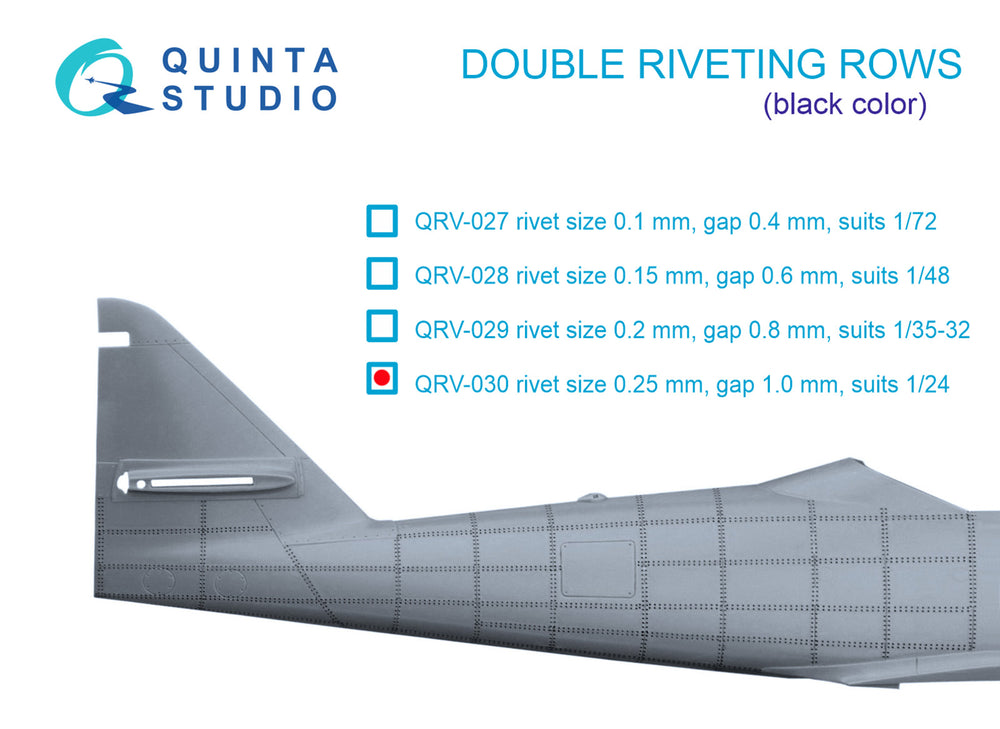 Quinta Studio QRV-030 1:24 Double riveting rows