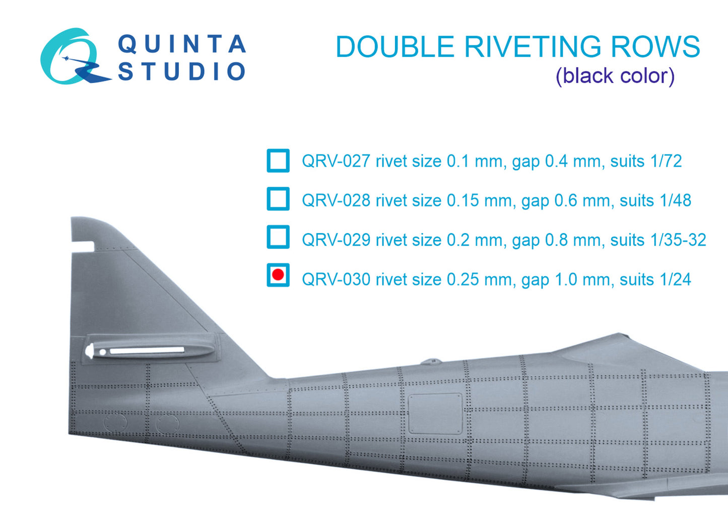 Quinta Studio QRV-030 1:24 Double riveting rows