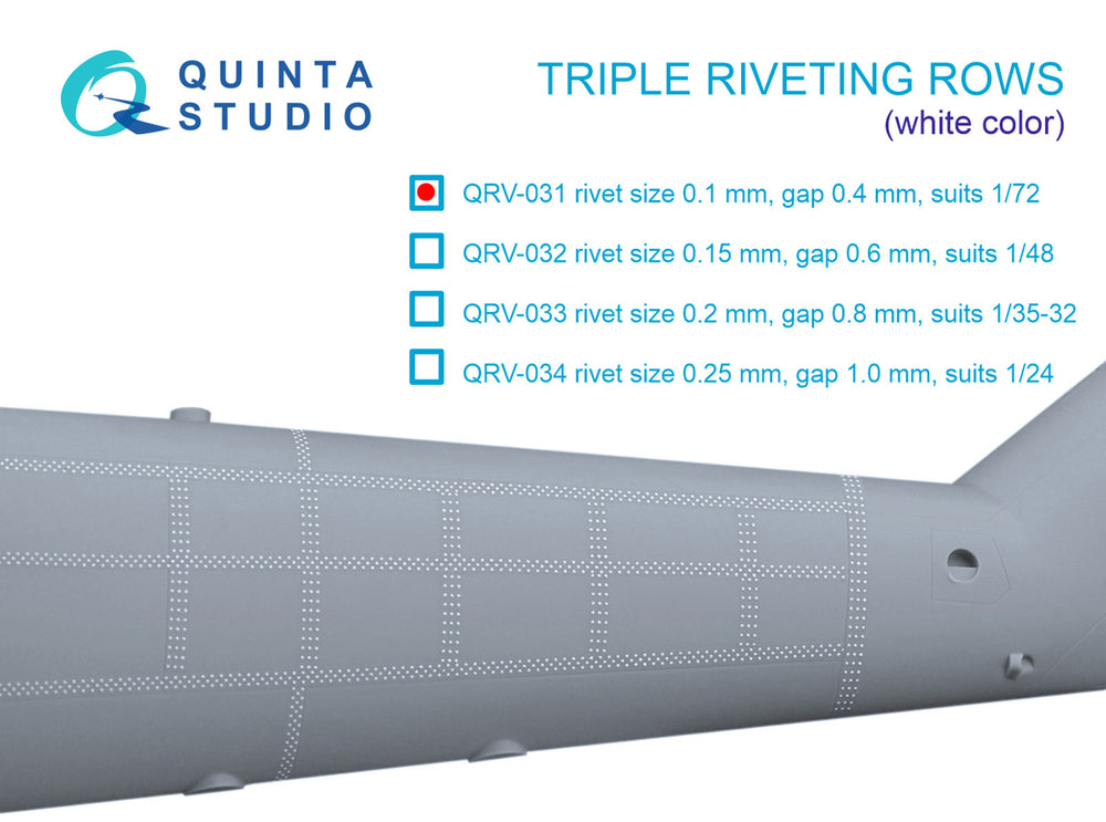 Quinta Studio QRV-031 1:72 Triple riveting rows