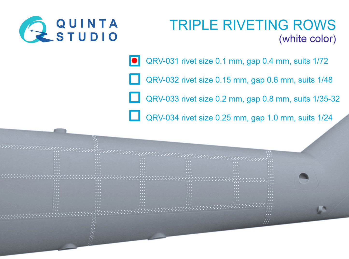 Quinta Studio QRV-031 1:72 Triple riveting rows
