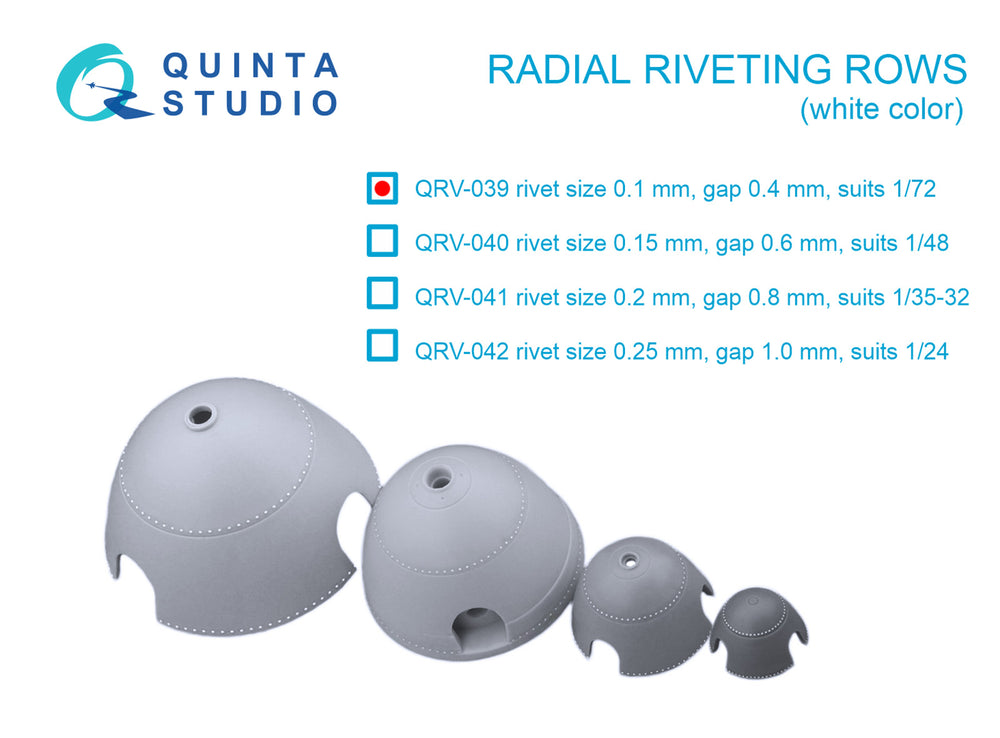Quinta Studio QRV-039 1:72 Radial riveting rows