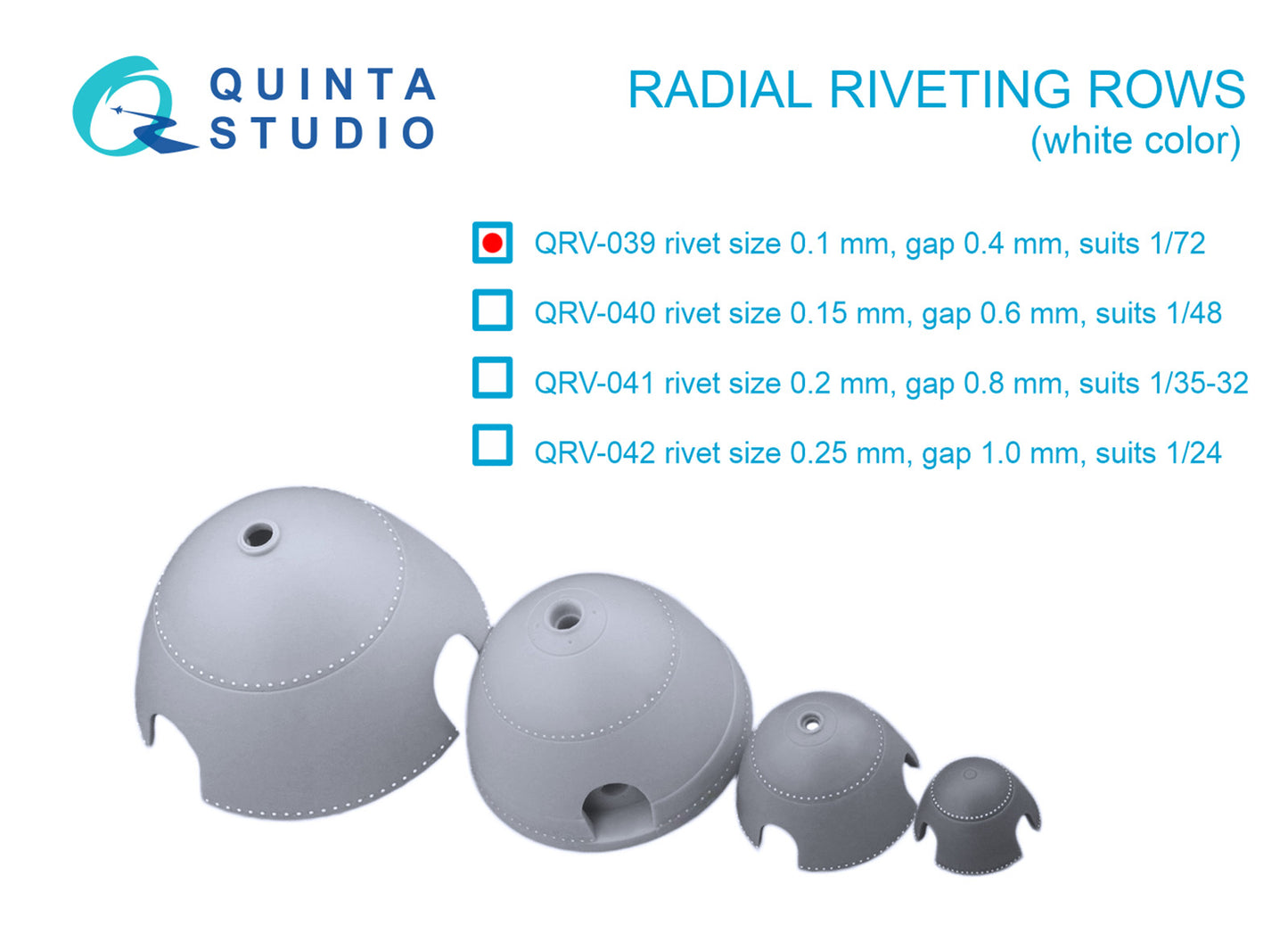 Quinta Studio QRV-039 1:72 Radial riveting rows
