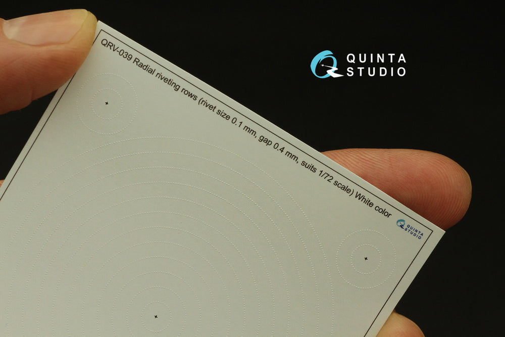 Quinta Studio QRV-039 1:72 Radial riveting rows