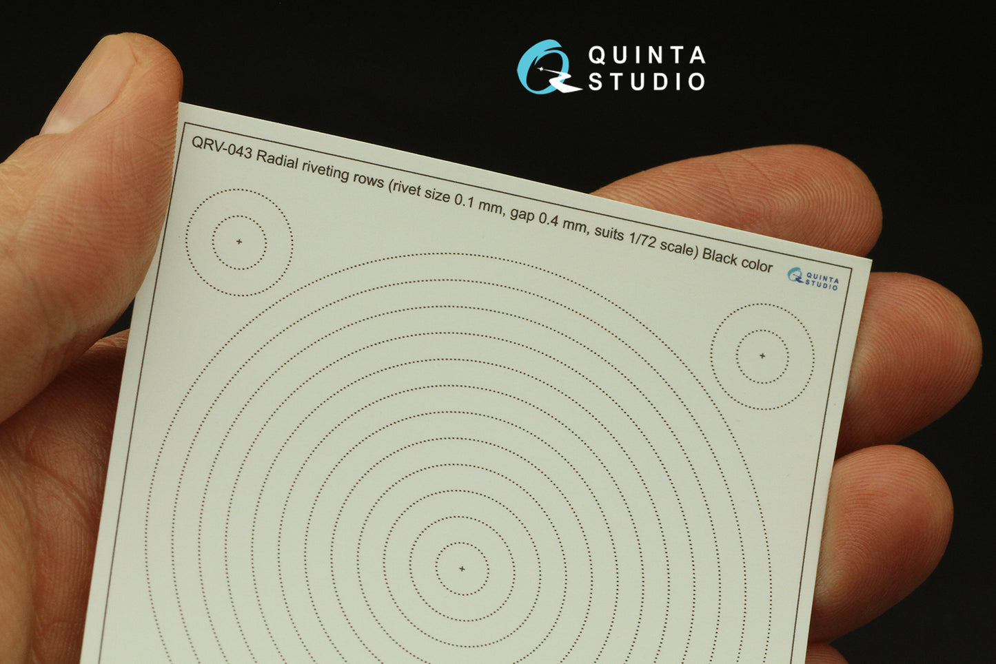 Quinta Studio QRV-043 1:72 Radial riveting rows