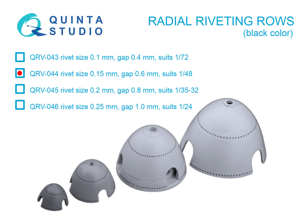 Quinta Studio QRV-044 1:48 Radial riveting rows