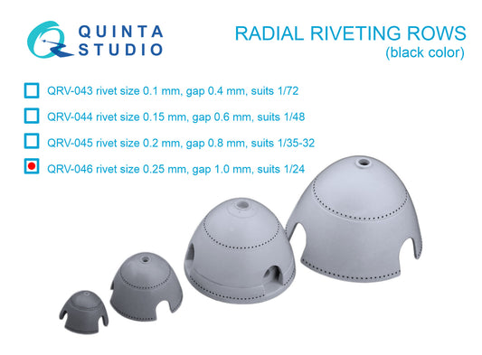 Quinta Studio QRV-046 1:24 Radial riveting rows