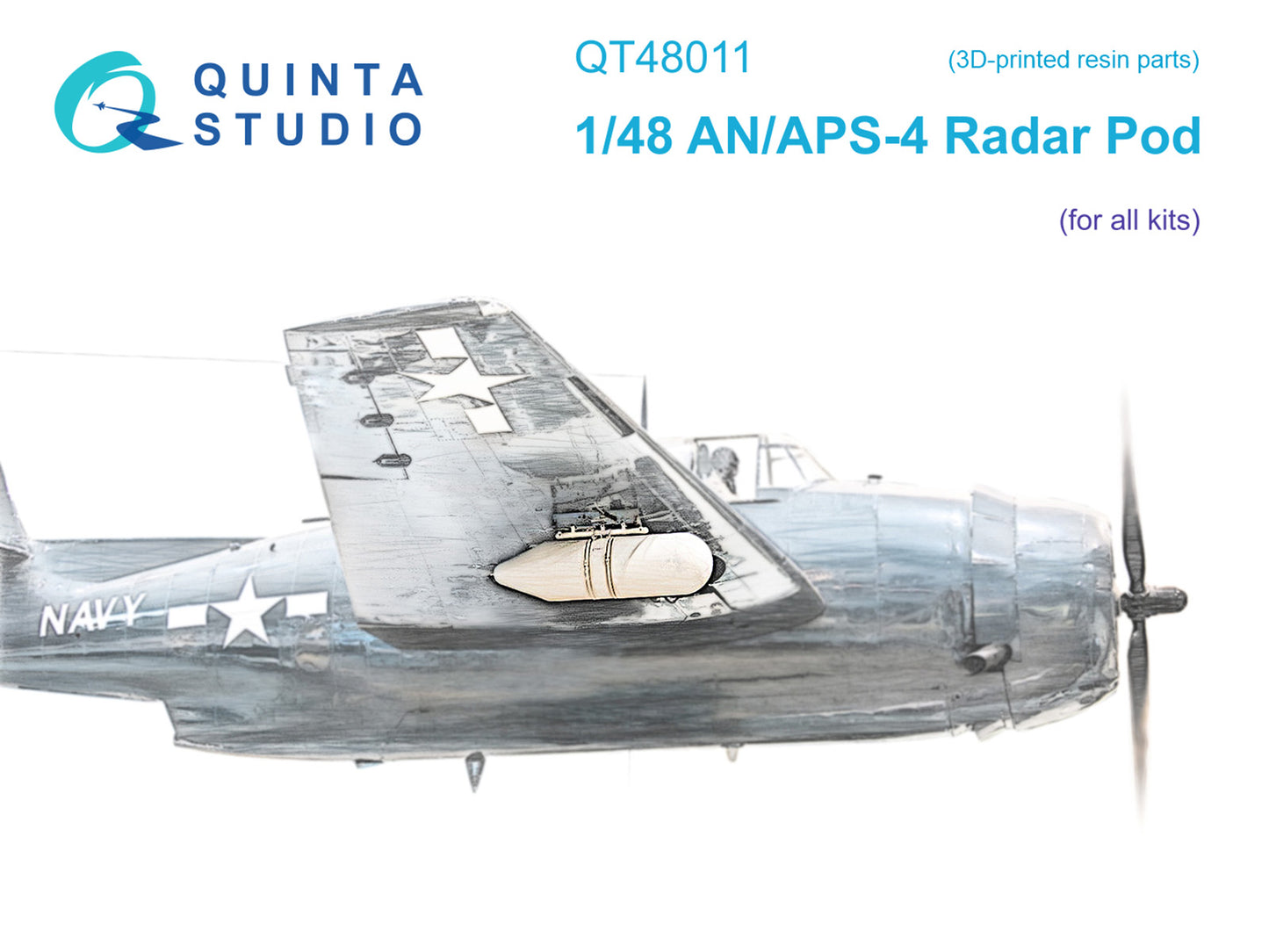 Quinta Studio QT48011 1:48 AN/APS-4 Radar Pod WWII