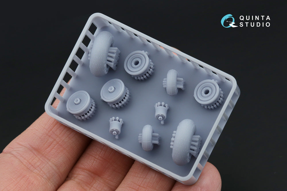 Quinta Studio QT48024 1:48 Ka-52 Wheels with Weighted Tyres