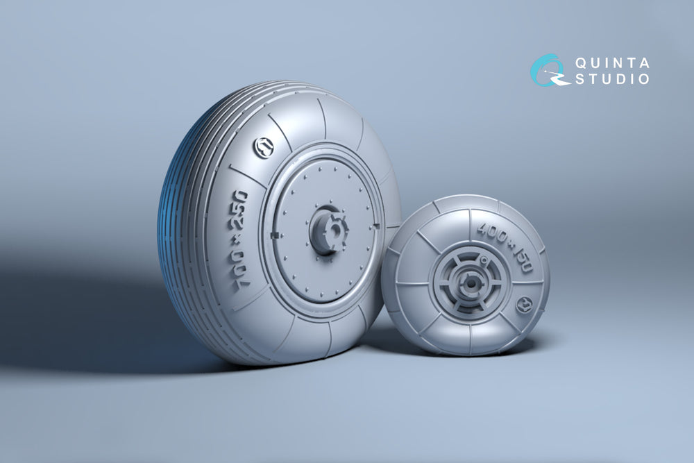 Quinta Studio QT48024 1:48 Ka-52 Wheels with Weighted Tyres