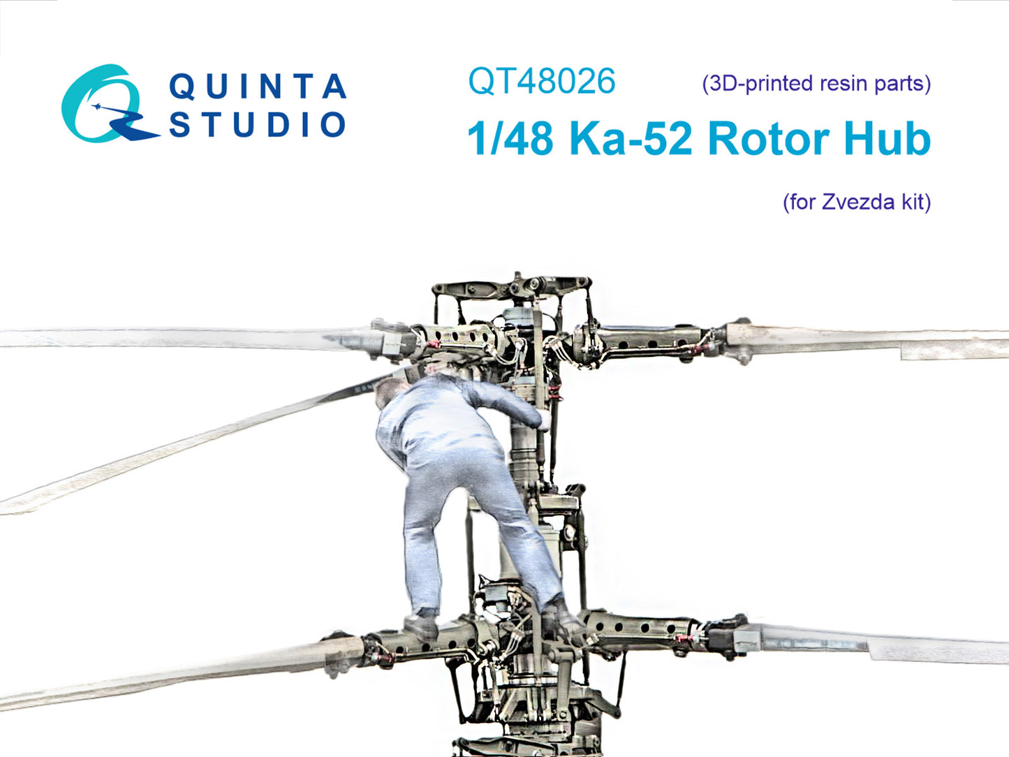 Quinta Studio QT48026 1:48 Kamov Ka-52 Rotor Hub