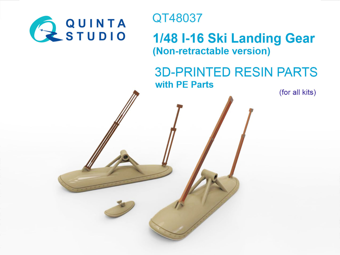 Quinta Studio QT48037 1:48 Polikarpov I-16 Ski landing gear
