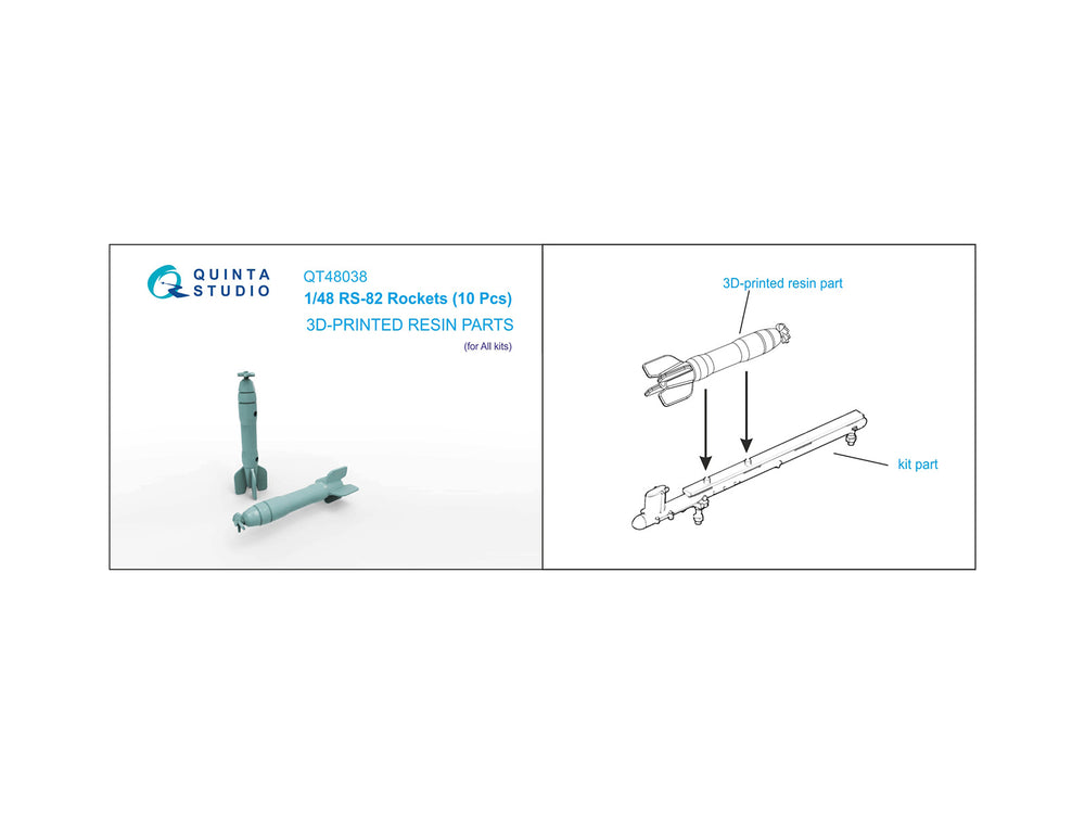 Quinta Studio QT48038 1:48 RS-82 Rockets