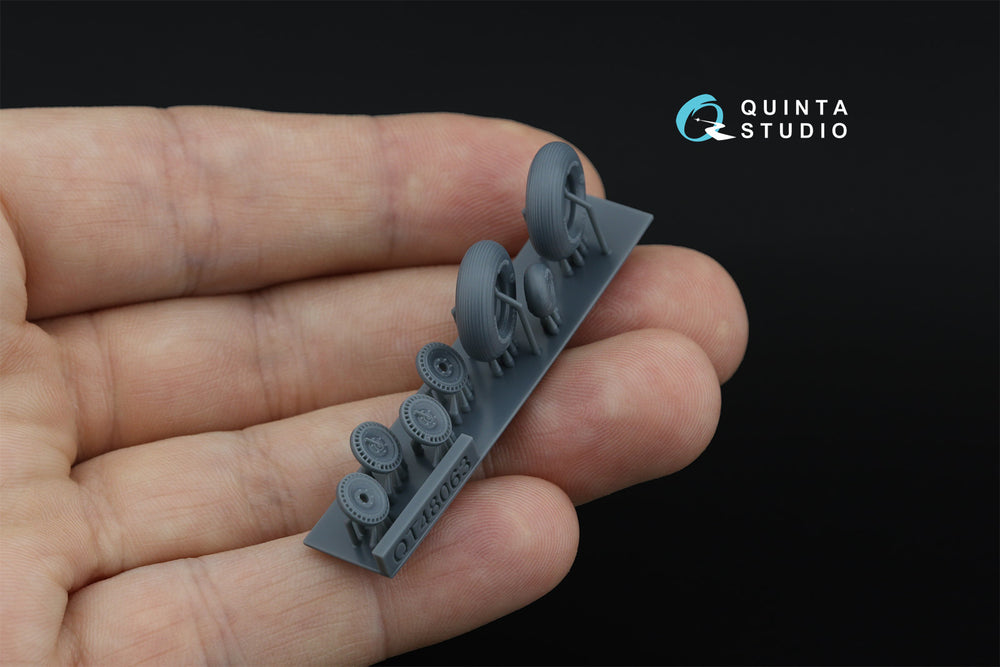 Quinta Studio QT48063 1:48 LaGG-3/MiG-3/La-5/La-7/La-9/Yak Wheels
