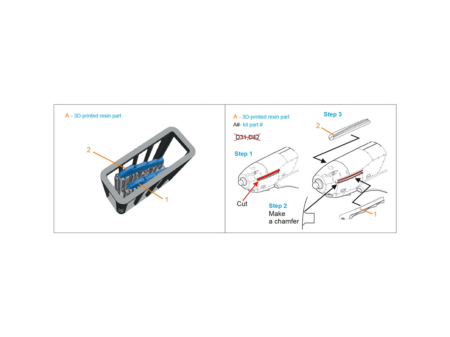 Quinta Studio QT48068 1:48 Lavochkin LaGG-3 series 66 Exhaust Pipes