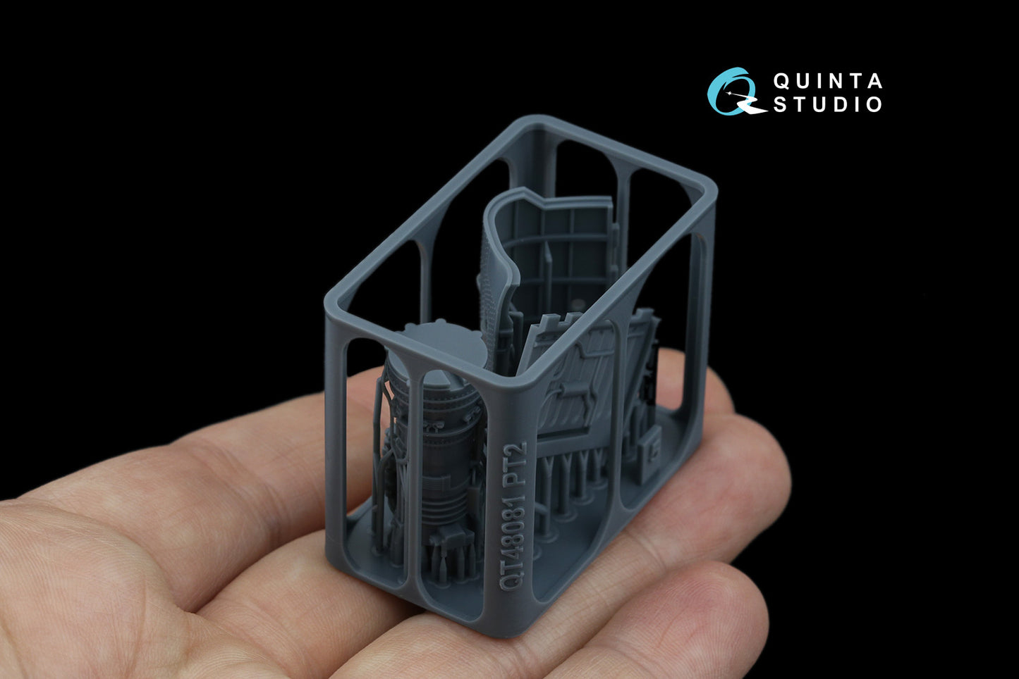 Quinta Studio QT48081 1:48 Kamov Ka-52/Ka-52M Engine with bay & cover, portside