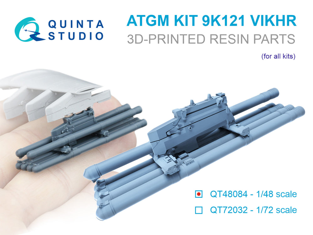 Quinta Studio QT48084 1:48 9K121 Vikhr ATGM, six-pack kit