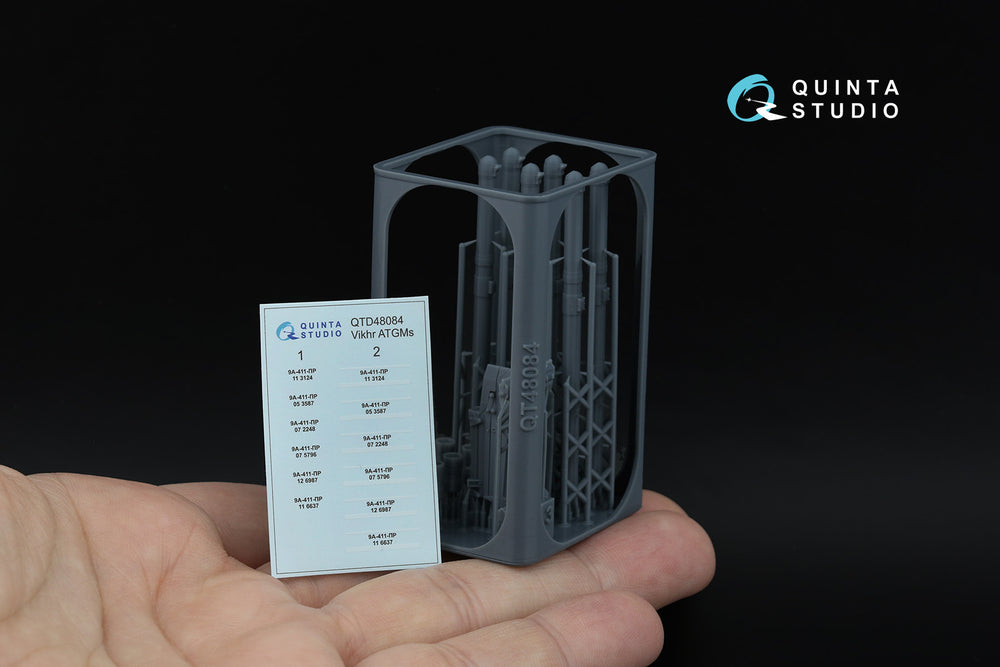 Quinta Studio QT48084 1:48 9K121 Vikhr ATGM, six-pack kit