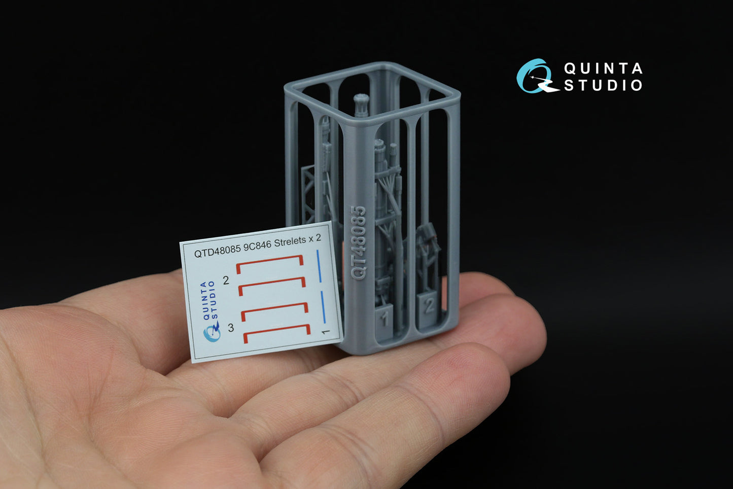 Quinta Studio QT48085 1:48 9S846 Strelets, twin launch module kit