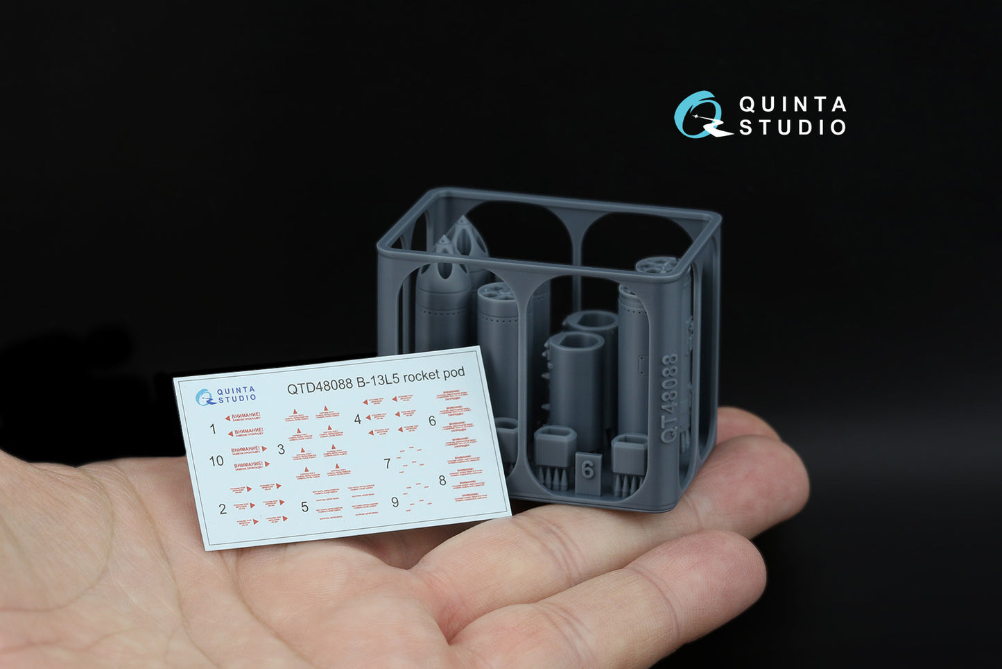 Quinta Studio QT48088 1:48 B-13L5 rocket pods, 2 pcs