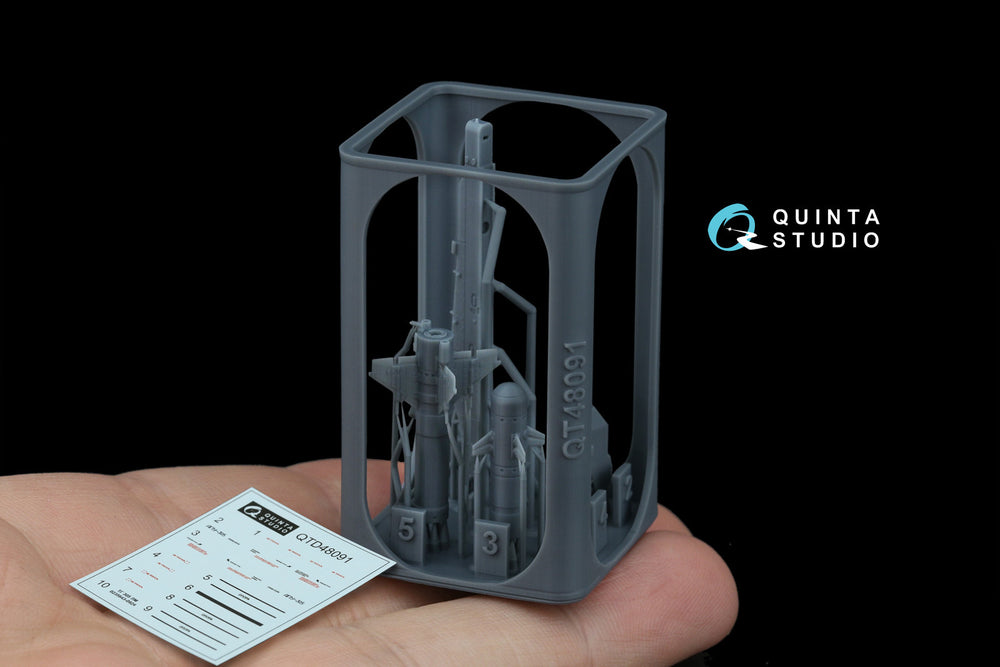 Quinta Studio QT48091 1:48 X-39 LMUR Missile for Kamov Ka-52M