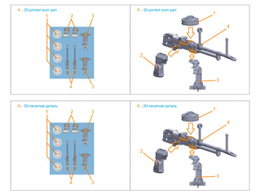 Quinta Studio QT48103 1:48 Vickers K Machine gun, 2 pcs