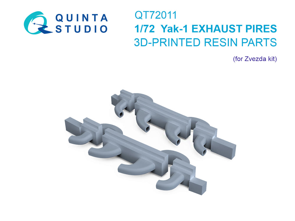 Quinta Studio QT72011 1:72 Yakovlev Yak-1 Exhaust pipes