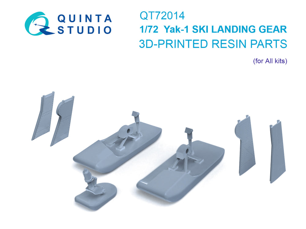 Quinta Studio QT72014 1:72 Yakovlev Yak-1 Ski landing gear
