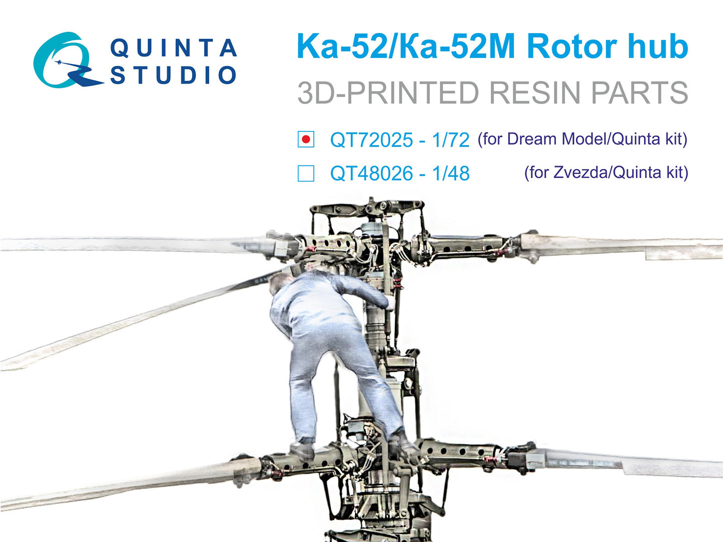 Quinta Studio QT72025 1:72 Kamov Ka-52 Rotor Hub