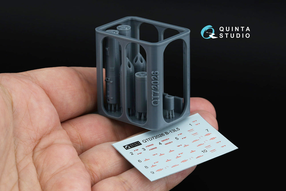 Quinta Studio QT72026 1:72 B-13L5 rocket pods, 2 pcs