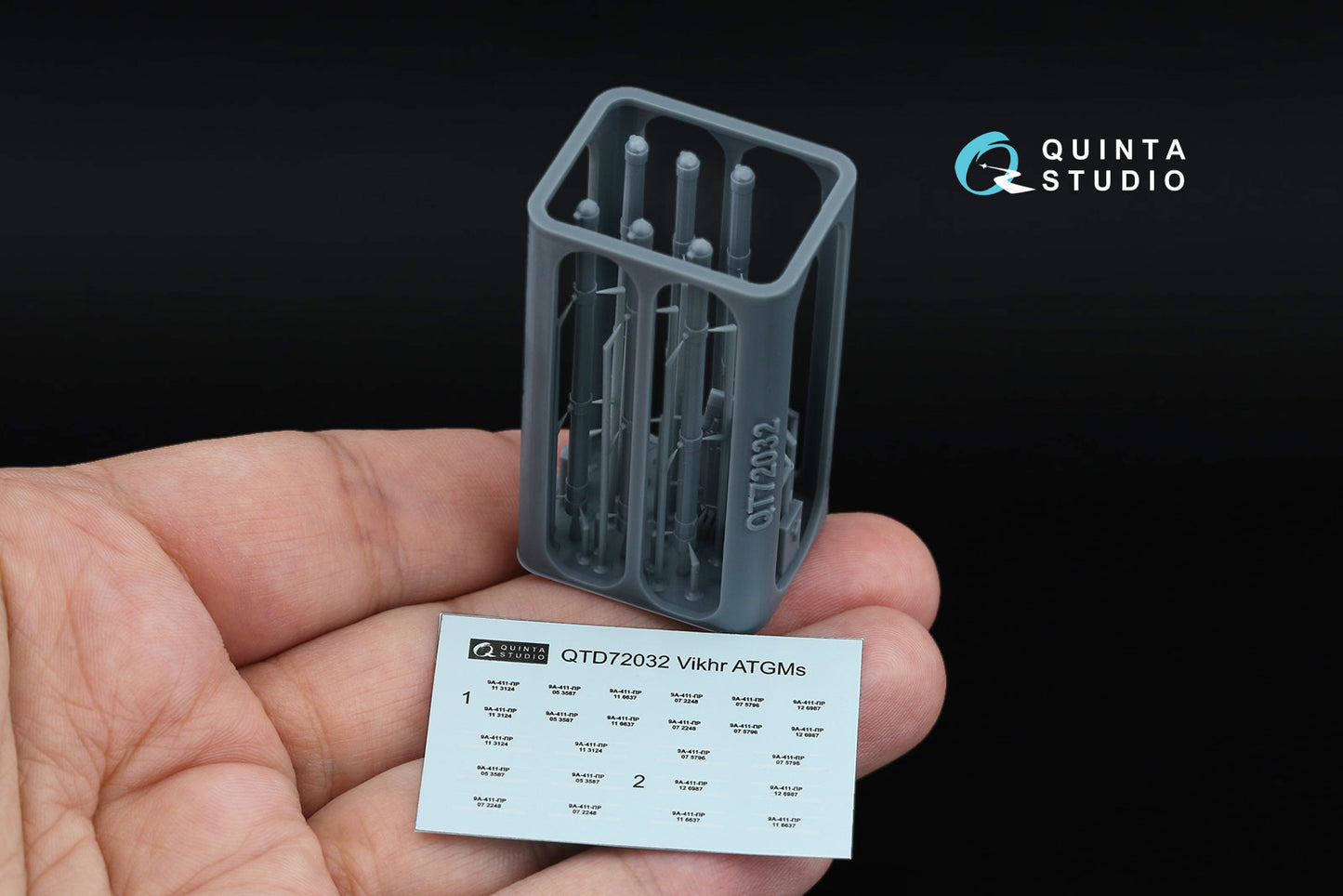 Quinta Studio QT72032 1:72 9K121 Vikhr ATGM, six-pack kit