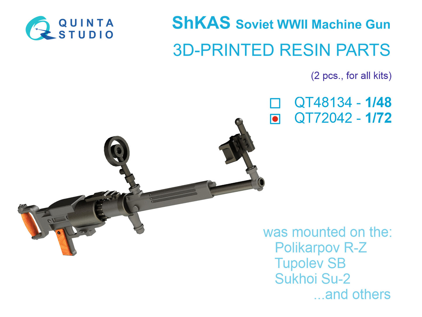Quinta Studio QT72042 1:72 ShKAS Machine Gun