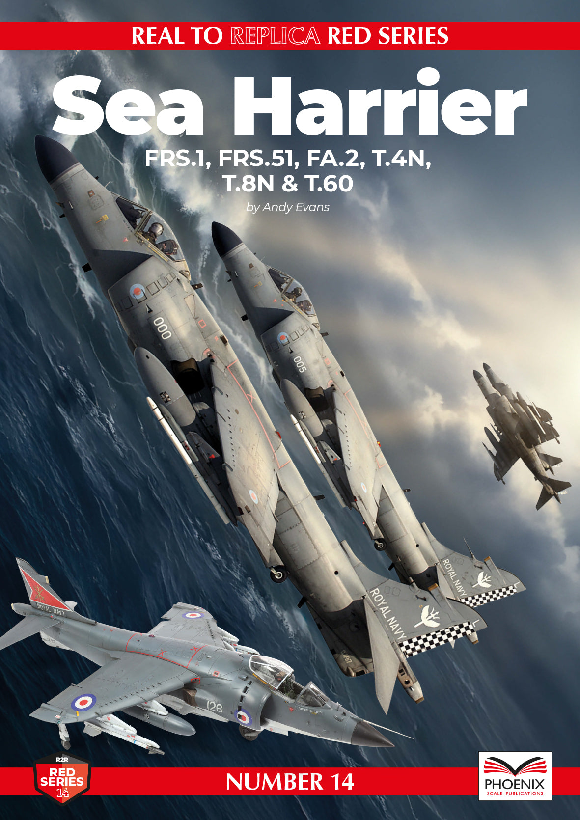 Phoenix Scale Publications R2RRED14 BAe Sea Harrier PRS.I, FRS.51, FA.2, T