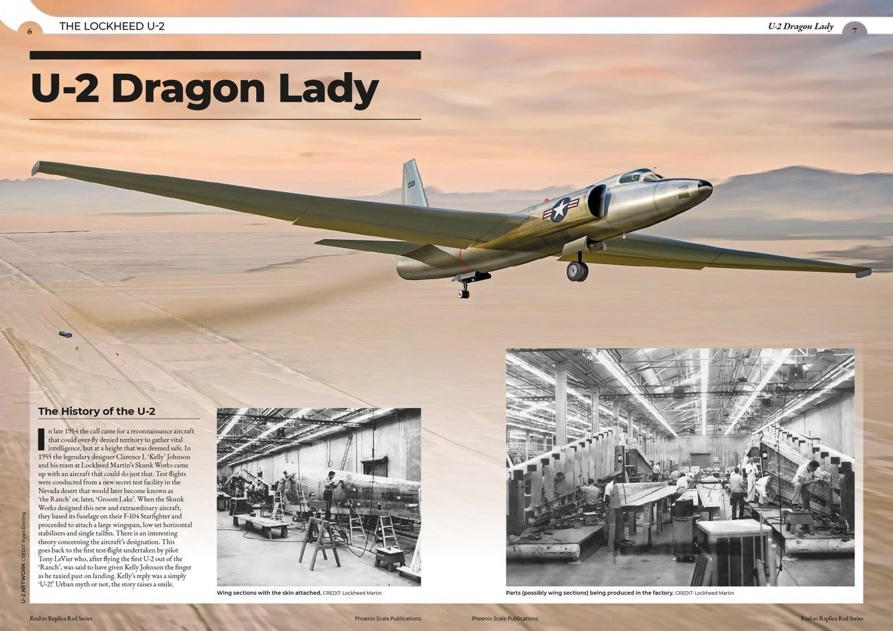 Phoenix Scale Publications R2RRED05 The Lockheed U-2 Dragon Lady by Ryan Doring