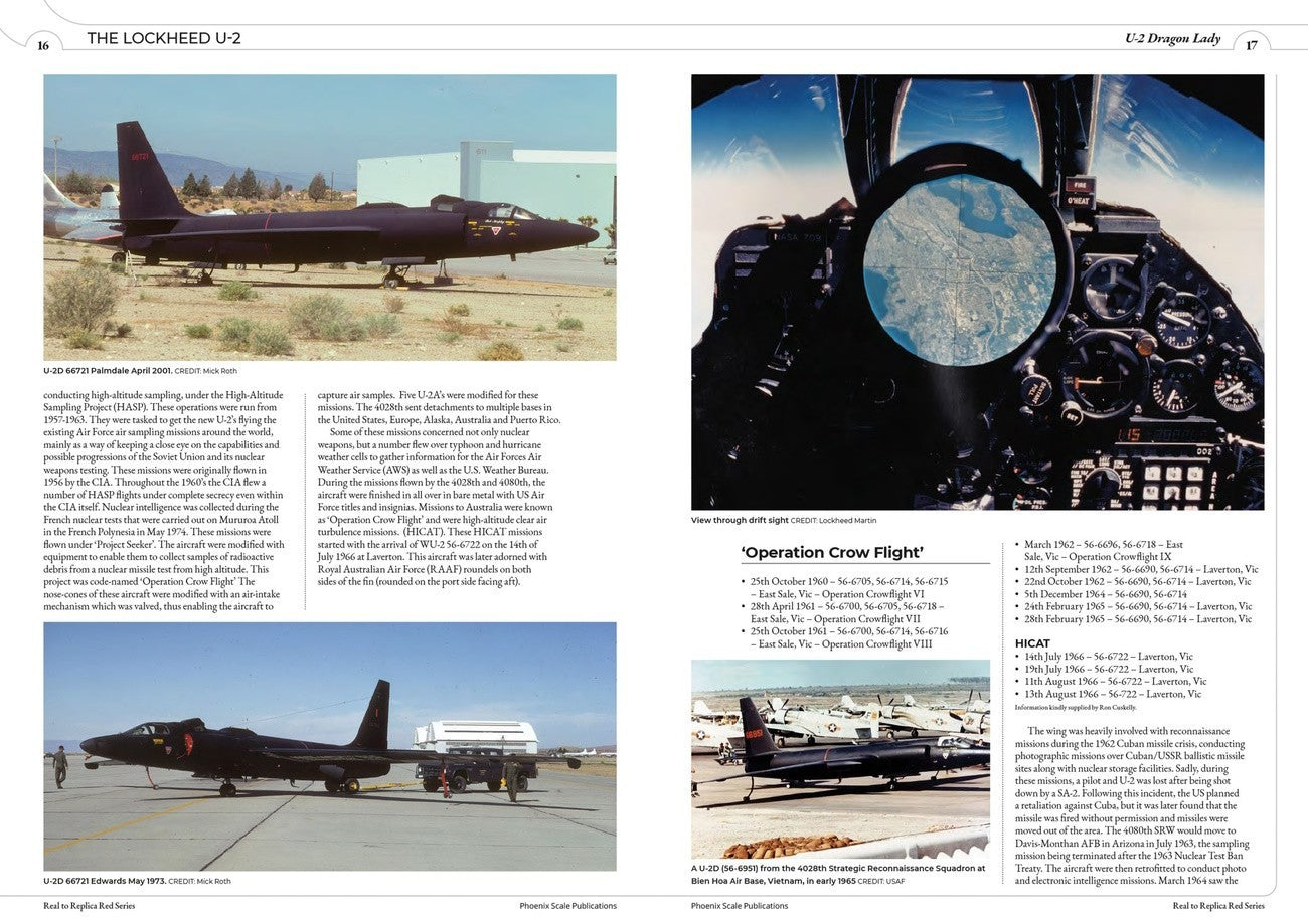 Phoenix Scale Publications R2RRED05 The Lockheed U-2 Dragon Lady by Ryan Doring