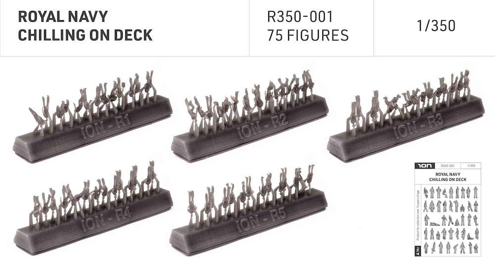 ION Model R350-001 1:350 ROYAL NAVY CHILLING ON DECK