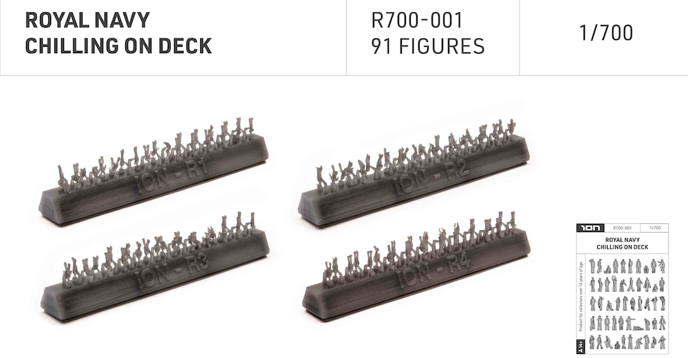 ION Model R700-001 1:700 ROYAL NAVY CHILLING ON DECK