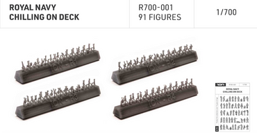 ION Model R700-001 1:700 ROYAL NAVY CHILLING ON DECK