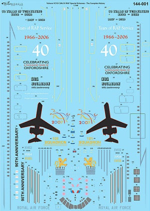 Ram Models RAMM14401 1:144 Vickers VC10C/VC-1C.MK.1K RAF Special Schemes XV104