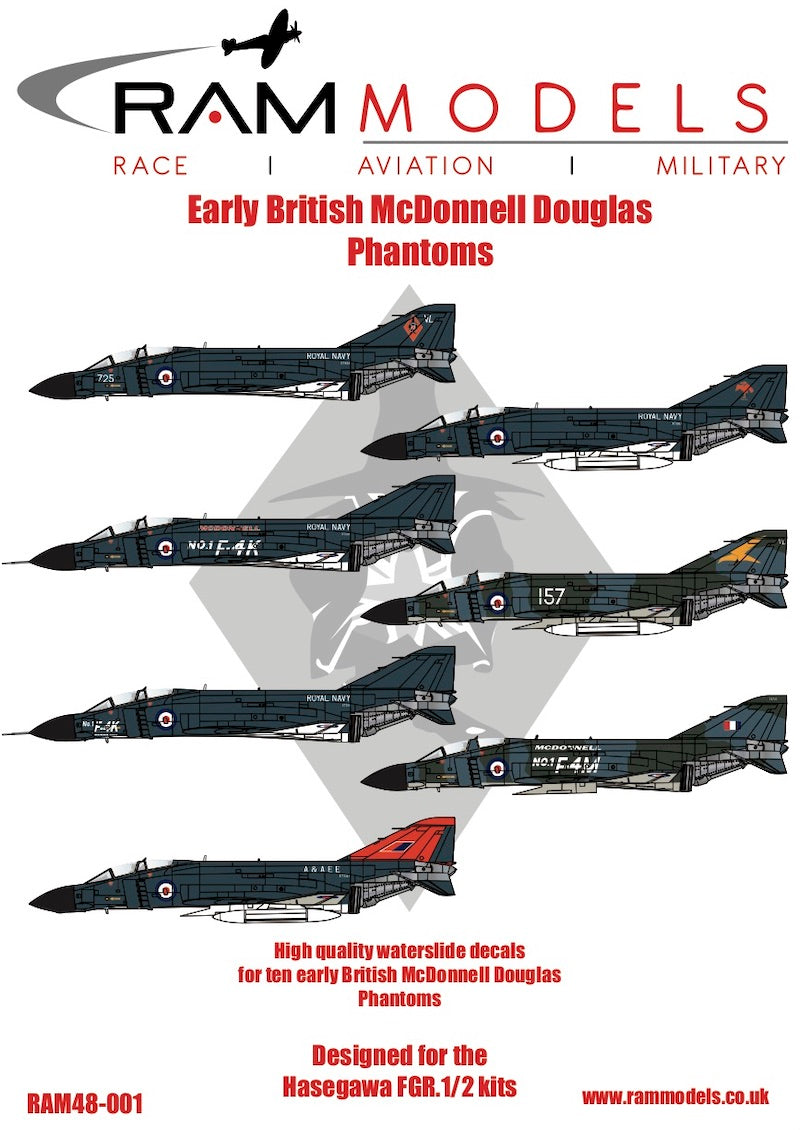 Ram Models RAMM48001 1:48 British Phantom FG.1 XT595 Test Pilot