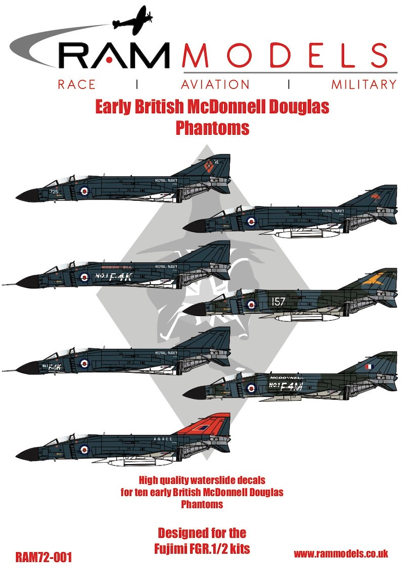 Ram Models RAMM72001 1:72 British Phantom FG.1 XT595 Test Pilot