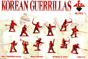 Red Box RB72013 1:72 Korean Guerrillas 16-17 Century