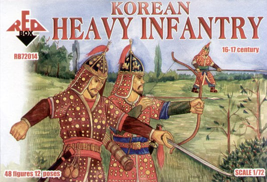 Red Box RB72014 1:72 Korean Heavy Infantry 16th 17th Century