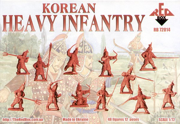 Red Box RB72014 1:72 Korean Heavy Infantry 16th 17th Century