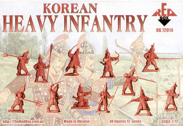 Red Box RB72014 1:72 Korean Heavy Infantry 16th 17th Century