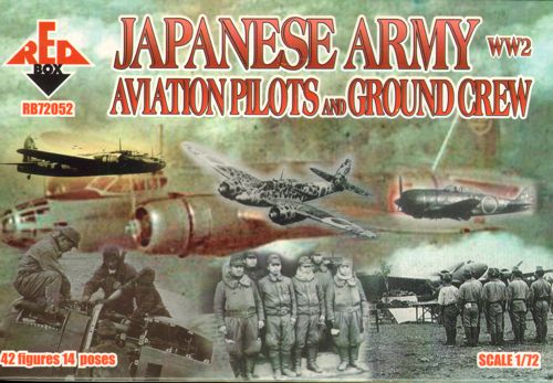 Red Box RB72052 1:72 Japanese Army Pilots and ground Crew WWII
