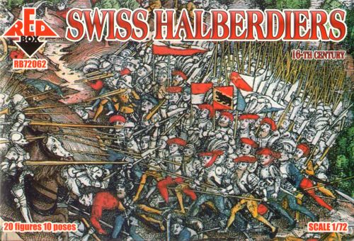 Red Box RB72062 1:72 Swiss Halberdiers 16th century