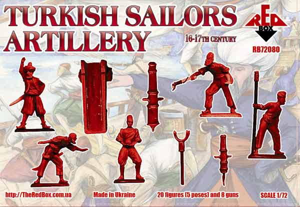 Red Box RB72080 1:72 Turkish sailors artillery, 16-17th century