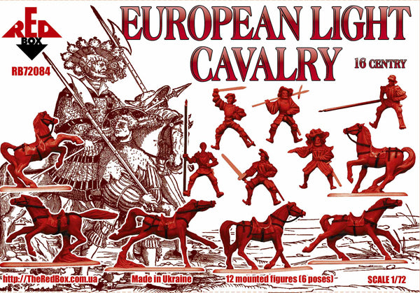 Red Box RB72084 1:72 European light cavalry, 16th century, set 1